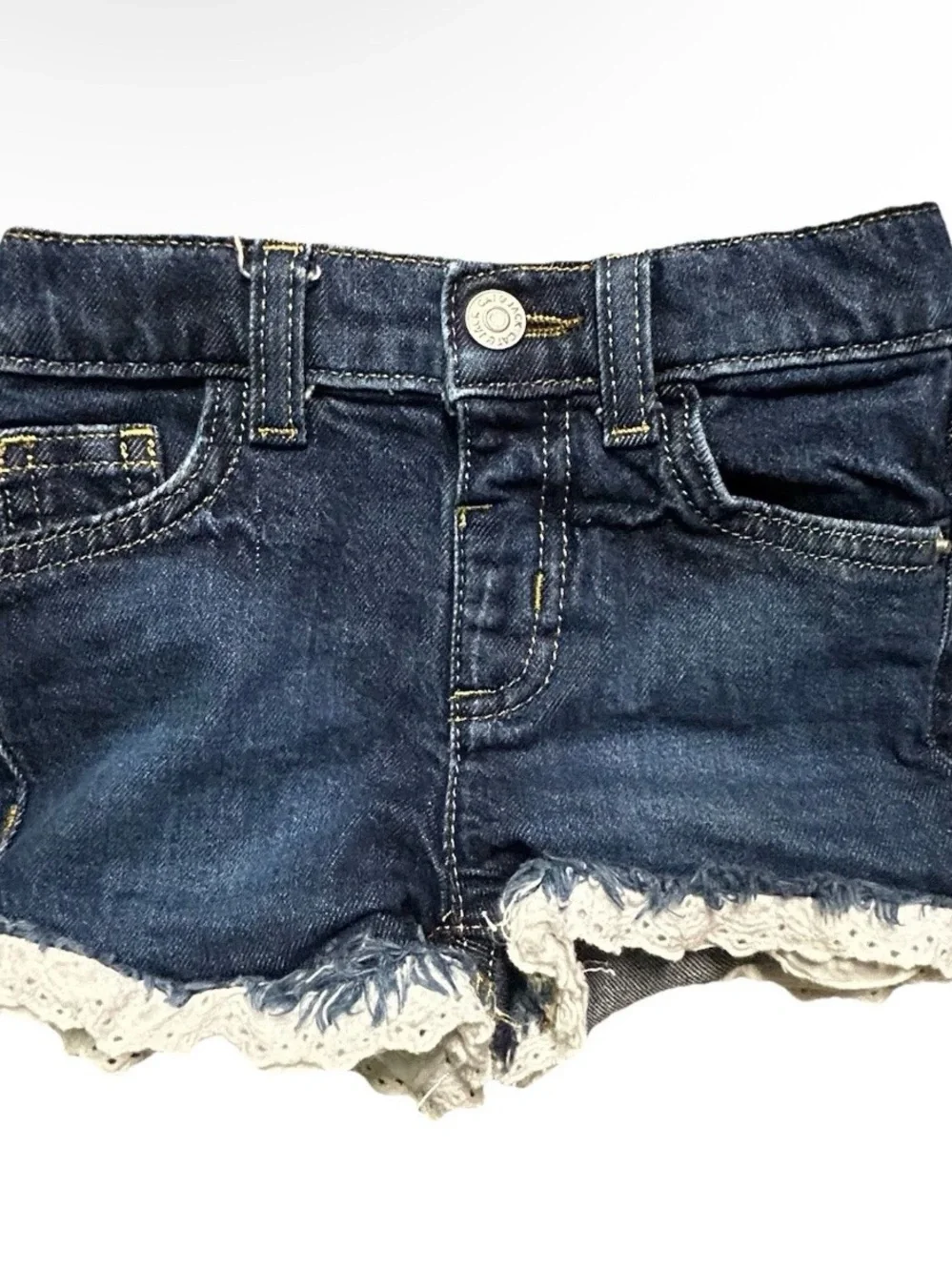 Toddler Girl Summer Shorts Jean Athletic Elastic Waist Adidas Size 2T